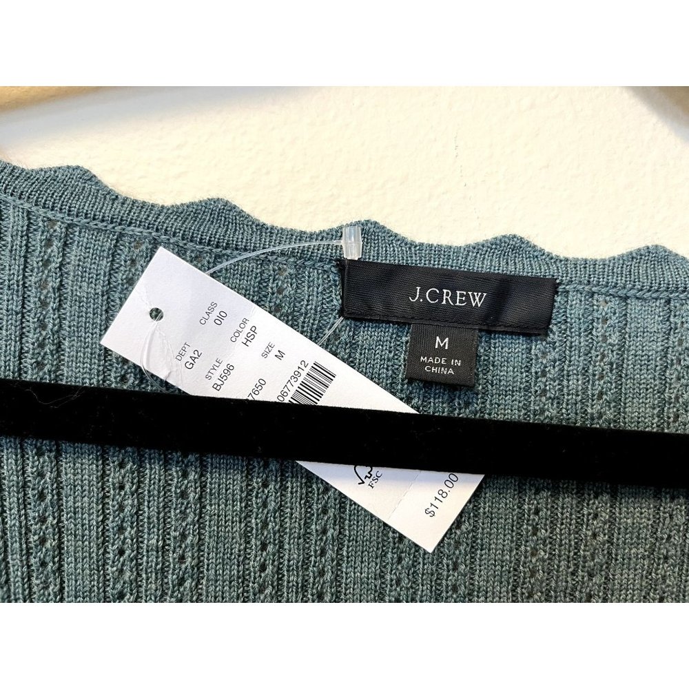 J. Crew Merino Wool Ribbed Sweater - Picture 7 of 9